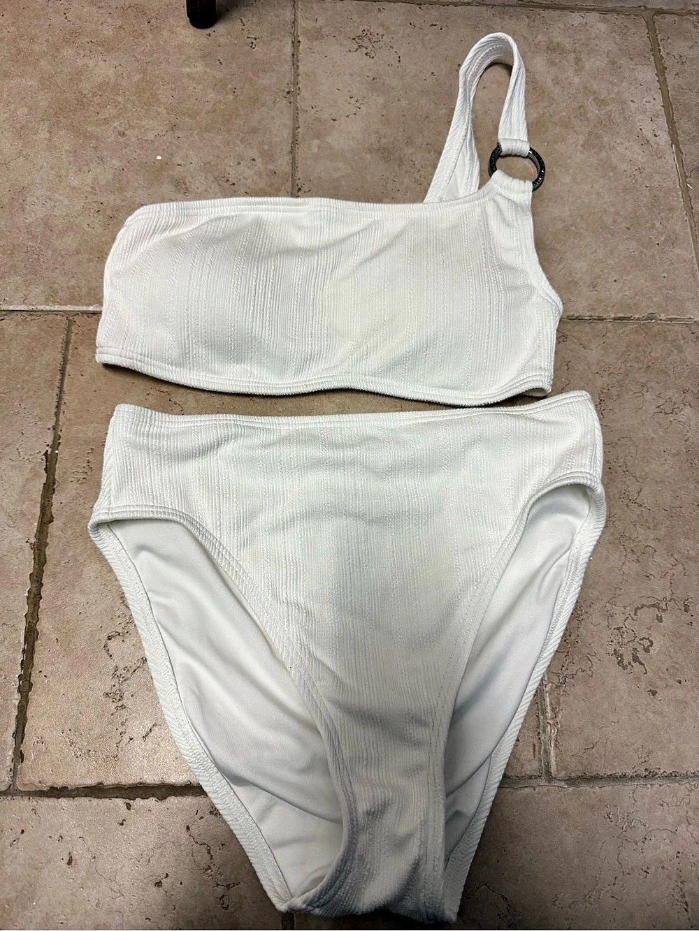 MICHAEL Kors Ribbed Bikini White Small Like New
